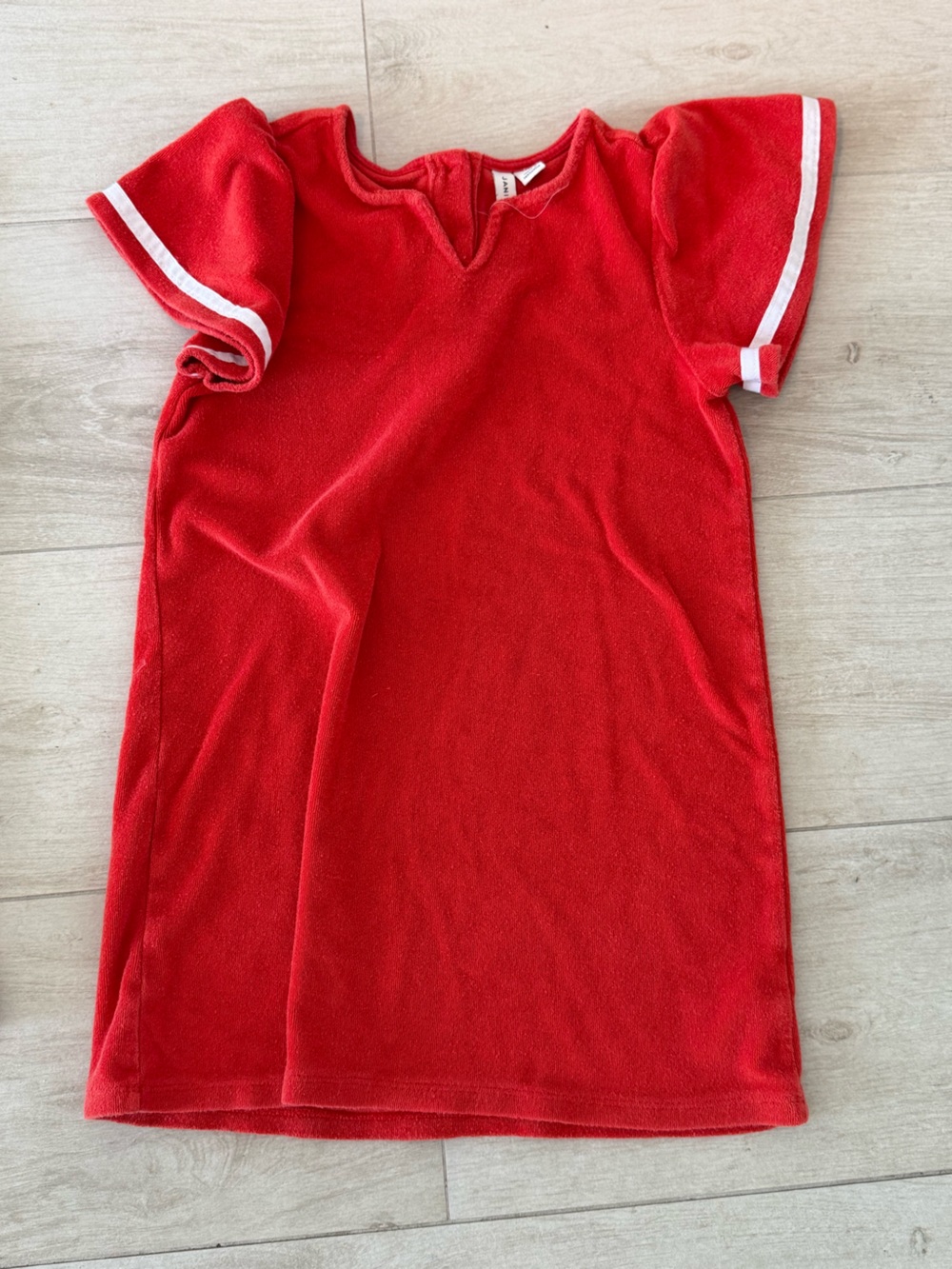 Janie and Jack Red Terry Cloth Cover Up Size 6